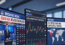 อัปเดตข่าวสารล่าสุดจาก Bloomberg, CNBC, Reuters: ตลาดผันผวนจากเงินเฟ้อ AI และภูมิรัฐศาสตร์